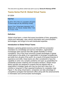 Team Series Part III - Global Virtual Teams