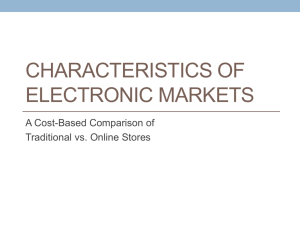 Characteristics of Electronic Markets