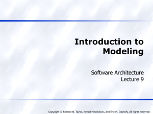 Introduction to Modeling - Center for Software Engineering