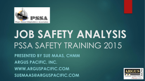 job safety analysis - Puget Sound Shipbuilders Association