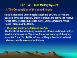 China Military System