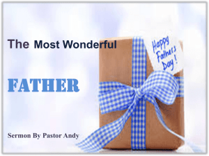 The Most Wonderful Father