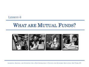 Lesson 6 – What are Mutual Funds? - Learning, Earning, and Investing