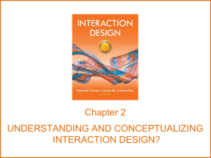 chapter2 - Interaction Design