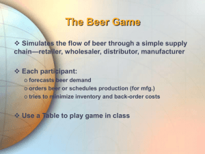 Introduction of Beer Game