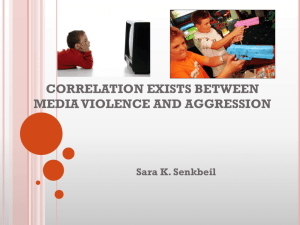 Correlation Exists Between Media Violence and Aggression