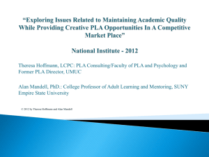 *Exploring Issues Related to Maintaining Academic Quality While