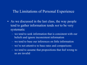 Psychology 242 - Your Personality