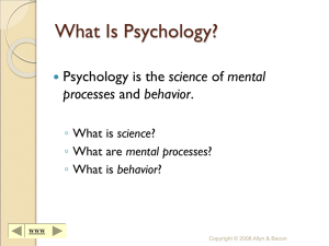 Fundamentals of Psychology