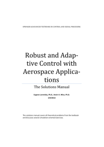 Robust and Adaptive Control with Aerospace