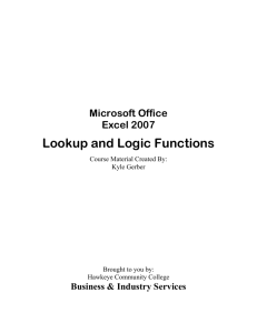 Look-Up and Logic Functions