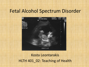 Fetal Alcohol Spectrum Disorder - Kosta Leontarakis Physical