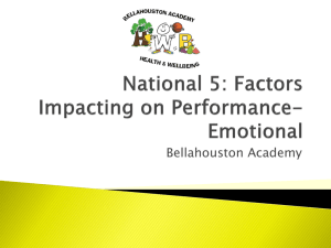 Emotional - Bellahouston Academy
