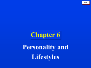 Chapter 6: Personality and Values