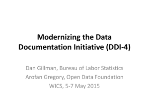 Modernizing the Data Documentation Initiative (DDI-4)