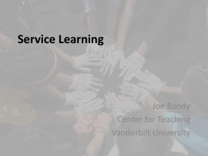Service Learning - Center for Teaching