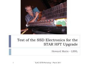 Test of the SSD Electronics for the STAR HFT Upgrade