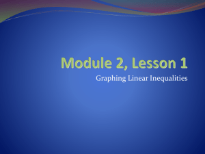Algebra II Module 2 Lesson 1 Notes