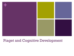 Piaget and Cognitive Development