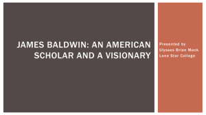 James Baldwin: An American Scholar and a Visionary