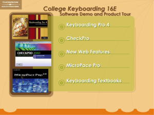 Keyboarding Essentials PowerPoint Tour
