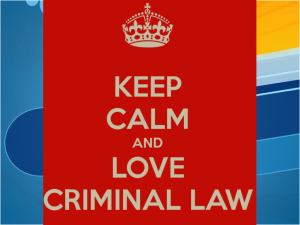 Criminal law intro
