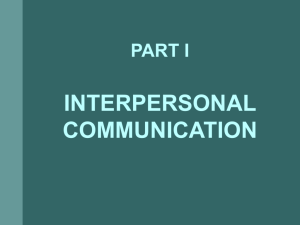 Interpersonal Communication and Counseling for Clients