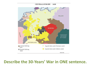 30-Years' War Discussion