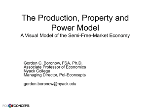 The Production, Property and Power Model