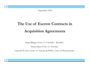 escrow contracts