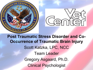 PTSD and TBI - Wisconsin Department of Veterans Affairs