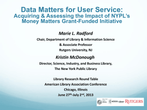 Data Matters for User Service: Acquiring & Assessing the Impact of
