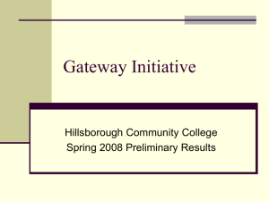 Gateway Initiative - Hillsborough Community College