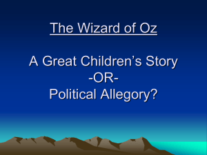 The Wizard of Oz: A Political Allegory?