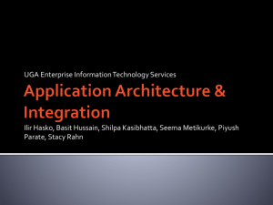 Application Architecture & Integration