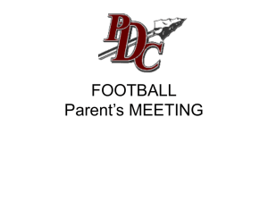 Parent's Meeting Power Point - Prairie du Chien School District