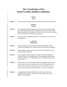 An Amendment - South Carolina Student Legislature