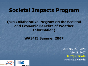 The NCAR Societal Impacts Program