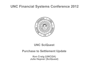 The University of North Carolina: Finance Improvement and