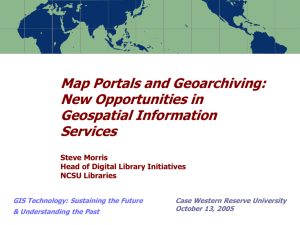 Map Portals and Geoarchiving: New Opportunities