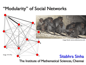 Sitabhra Sinha - The Institute of Mathematical Sciences
