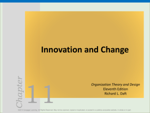 Chapter Innovation and Change