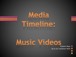 Media Timeline – music videos