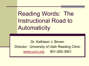 PowerPoint format - University of Utah Reading Clinic