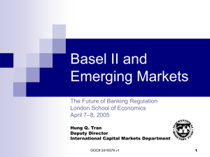 Basel II and Emerging Markets - London School of Economics and