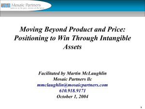 Value Model - Mosaic Partners