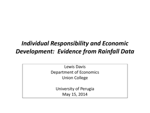 Individualism and Economic Performance: Evidence from Rainfall