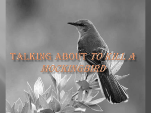 Talking about To Kill a Mockingbird