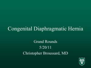 Congenital Diaphragmetic Hernia