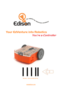 EdBook 1 - Your EdVenture into Robotics You're a